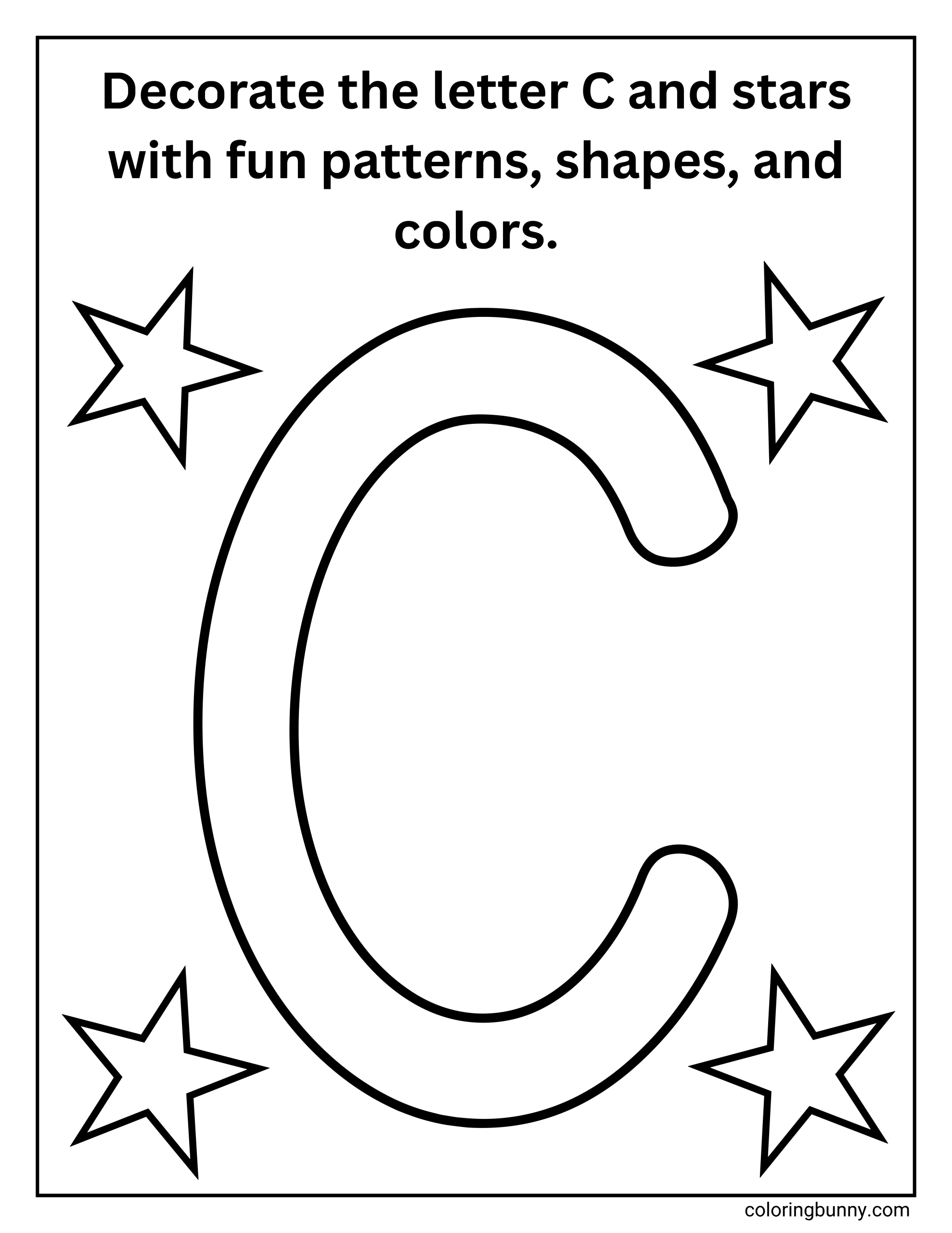 Letter C Coloring Pages 24 Free Printable PDFs