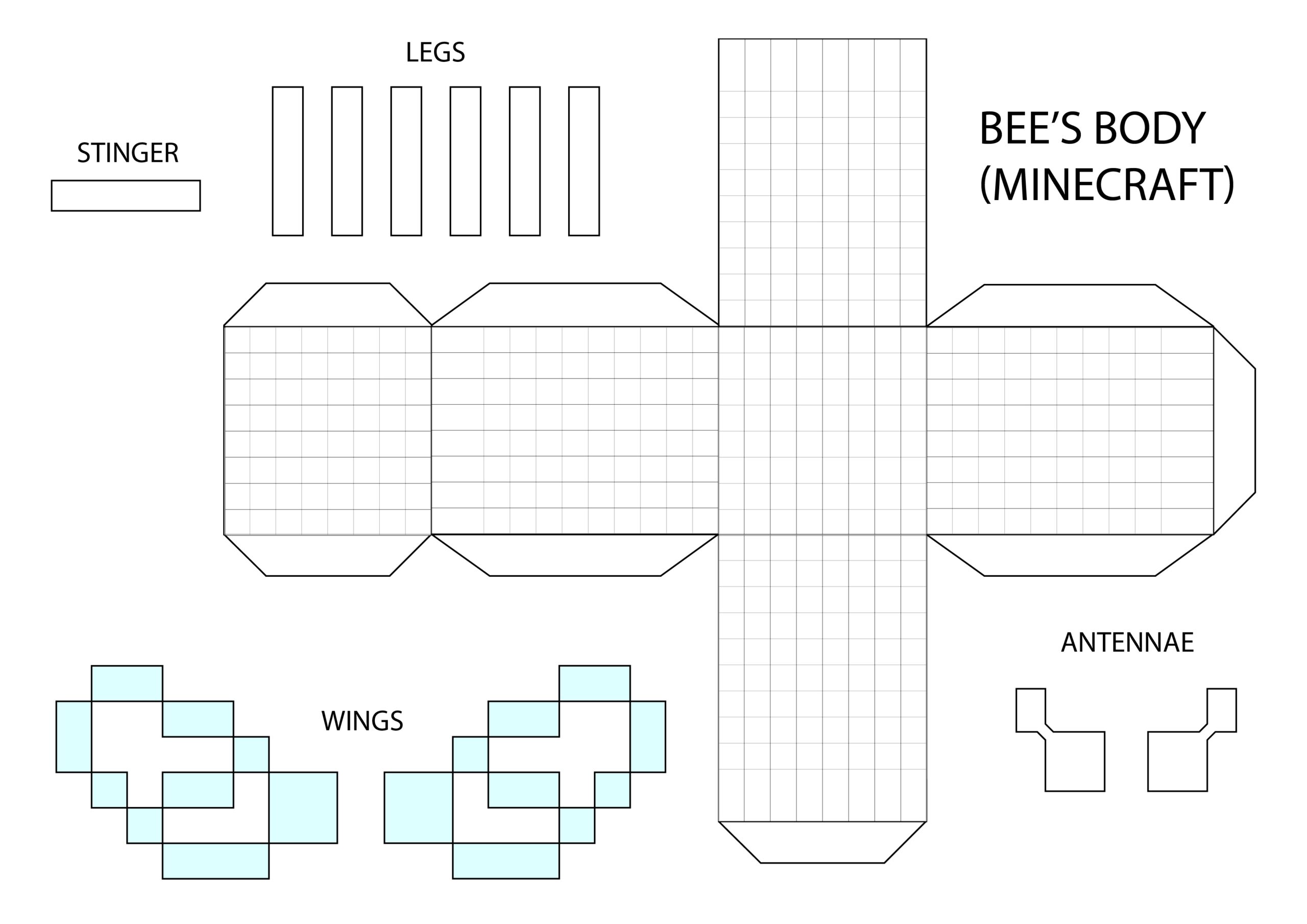 Minecraft Bee Crafting Photo Video Tutorial Step By Step