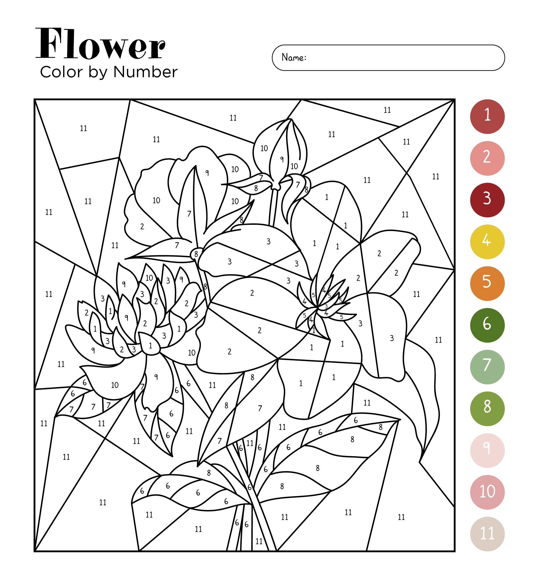 Paint By Number Templates 20 Free PDF Printables Printablee