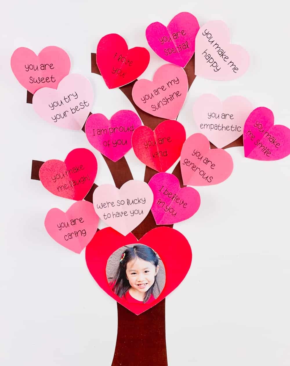Paper Heart Tree Craft Tell Your Kids How Special They Are