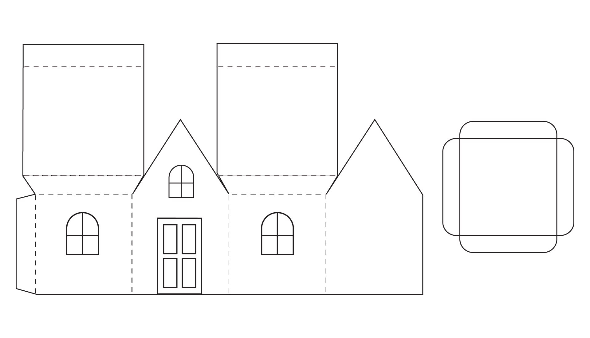 Paper House Template 20 Free PDF Printables Printablee