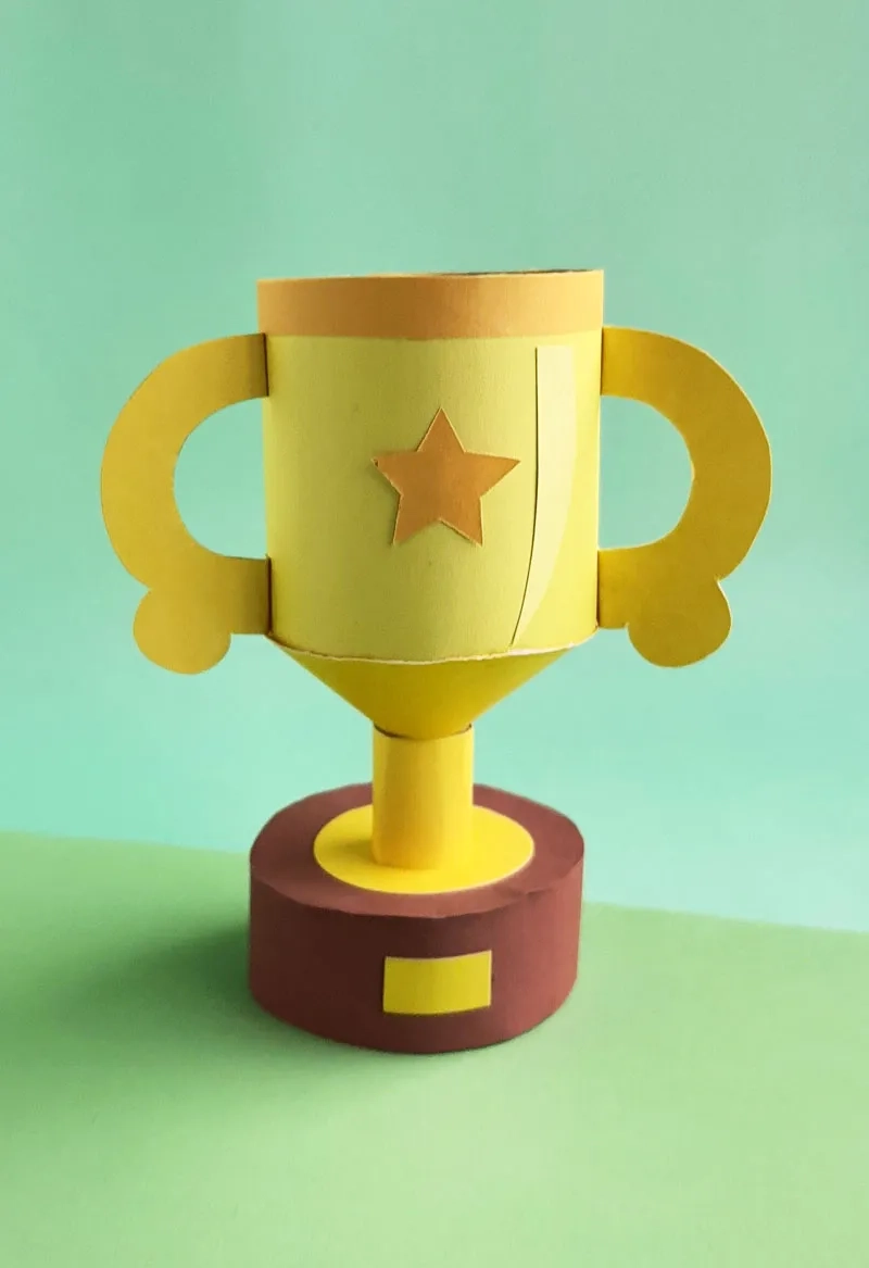 Paper Trophy Craft Perfect For Father s Day
