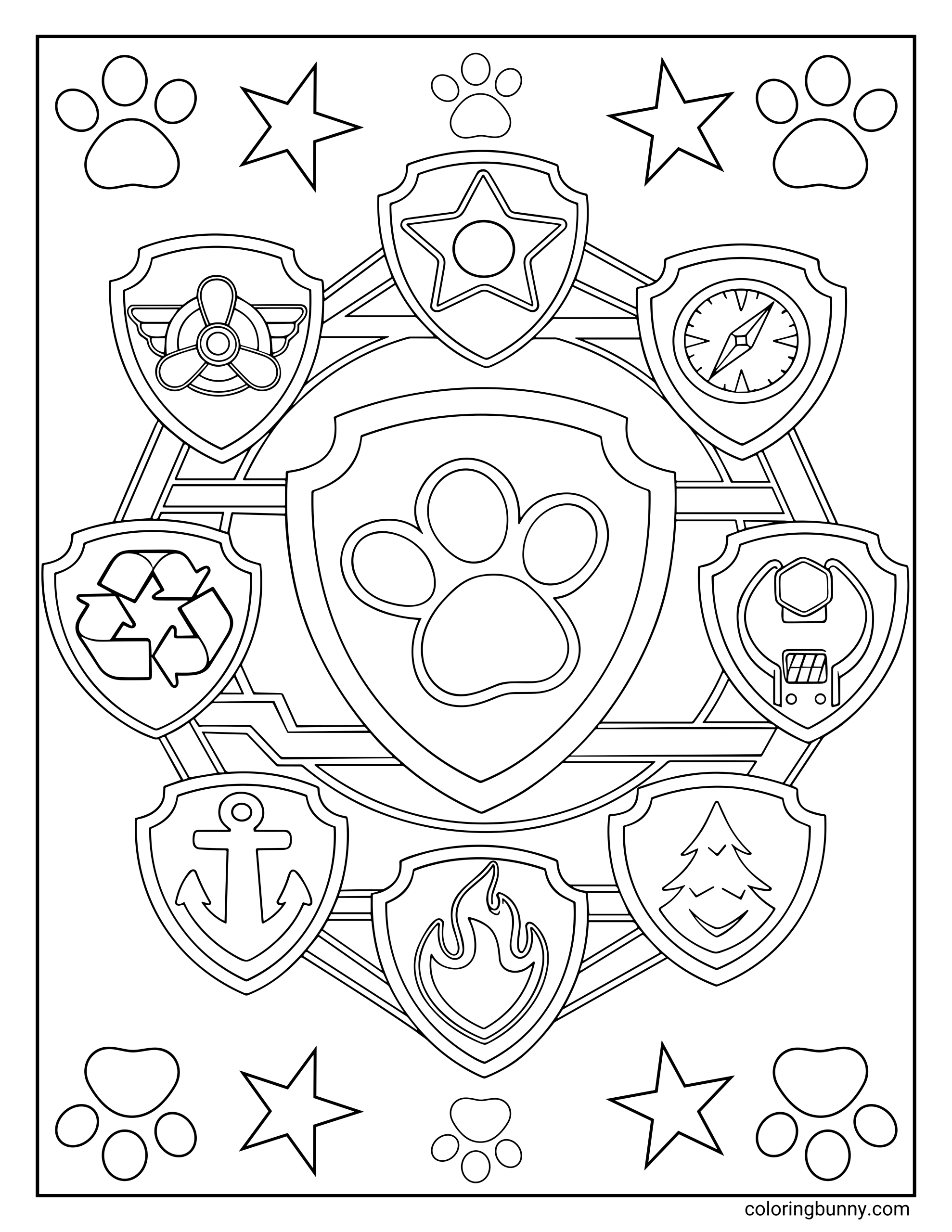 Paw Patrol Coloring Pages 44 Free Printable PDFs