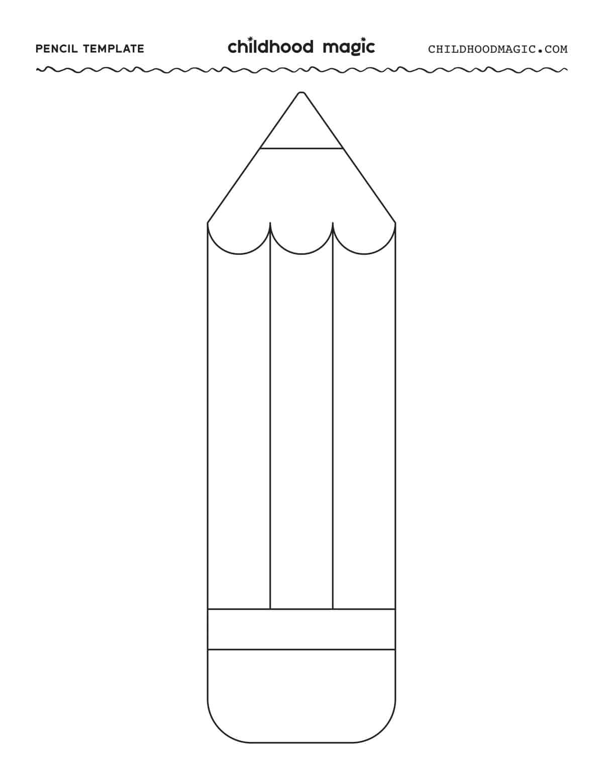 Pencil Outline Childhood Magic