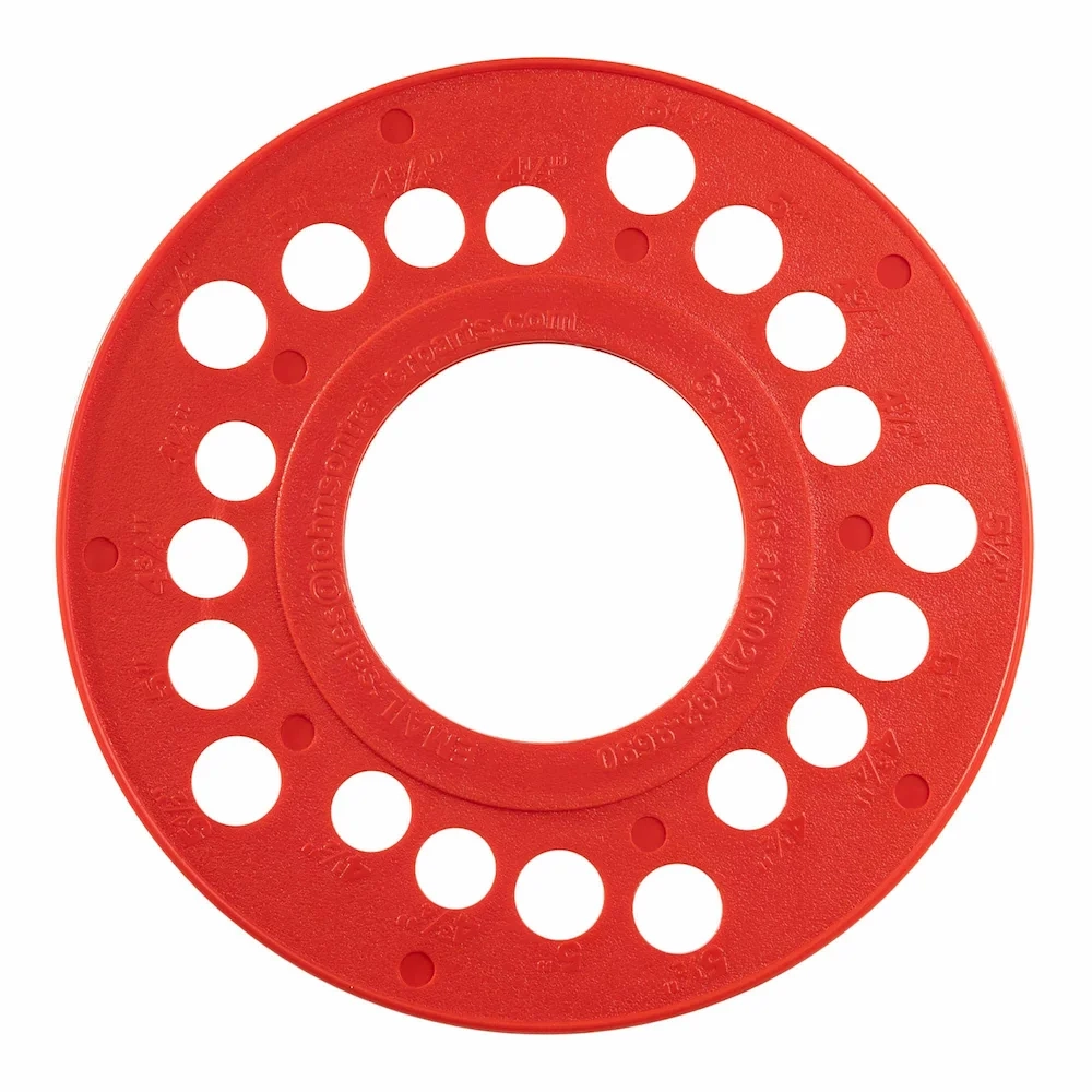 Plastic 5 Lug Bolt Pattern Template For Trailer Wheels
