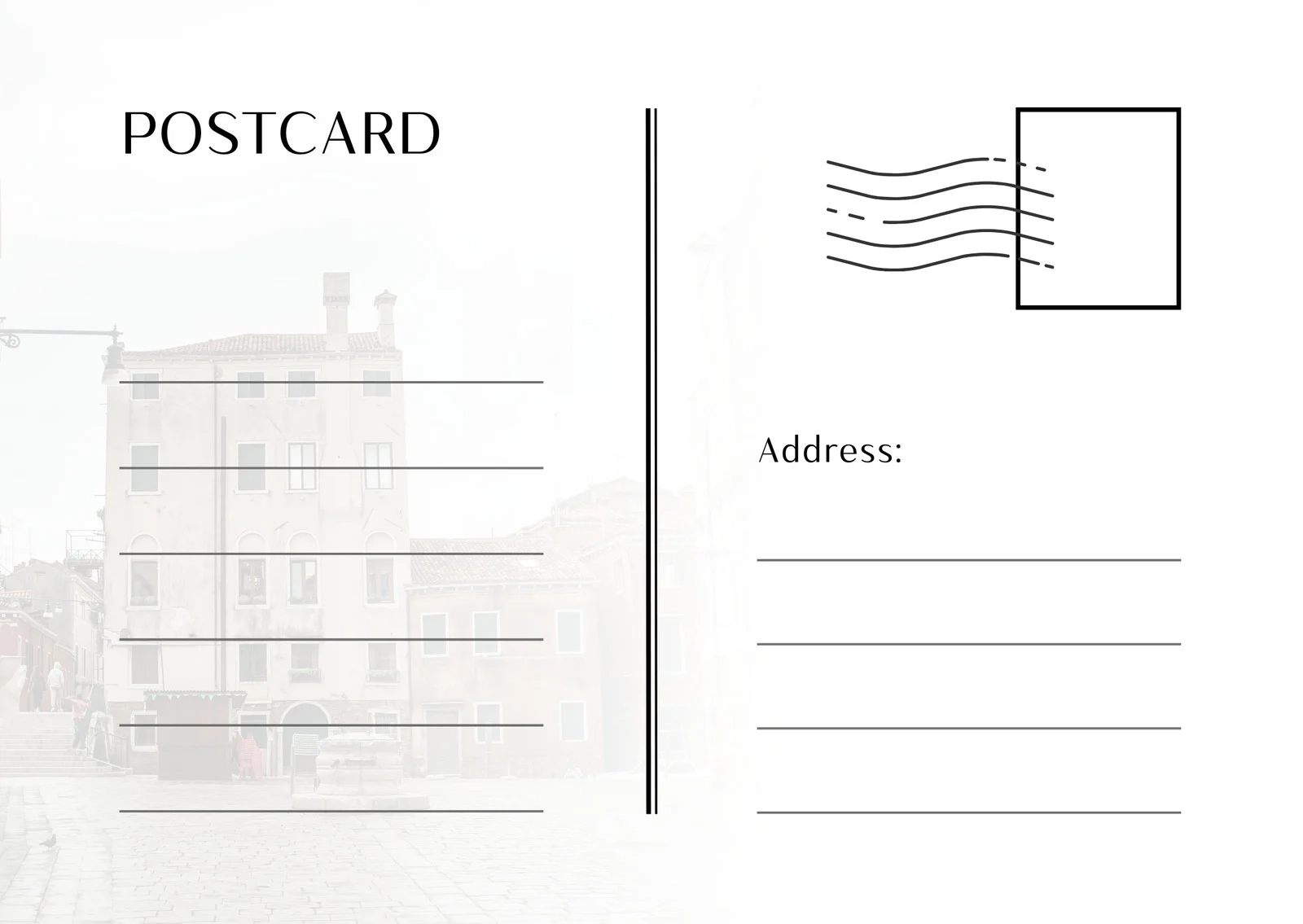 Printable And Customizable Postcard Templates Canva