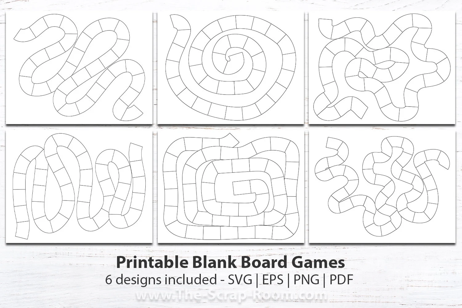 Printable Blank Board Game Templates Game Design Printable Game Diy Game Game Kit Bundle 4 Printable Gameboard Plus Free Game Template Etsy Israel