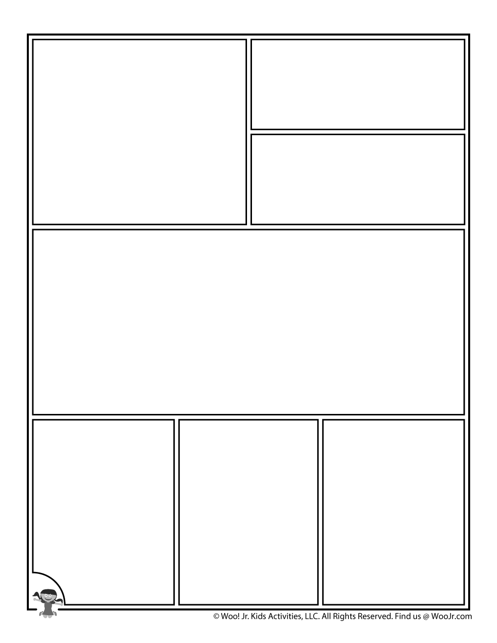 Printable Comic Book Pages Woo Jr Kids Activities Children s Publishing