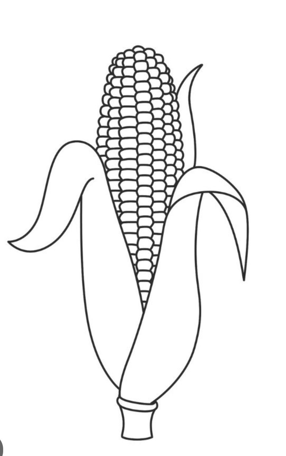 Printable Corn Craft Pattern