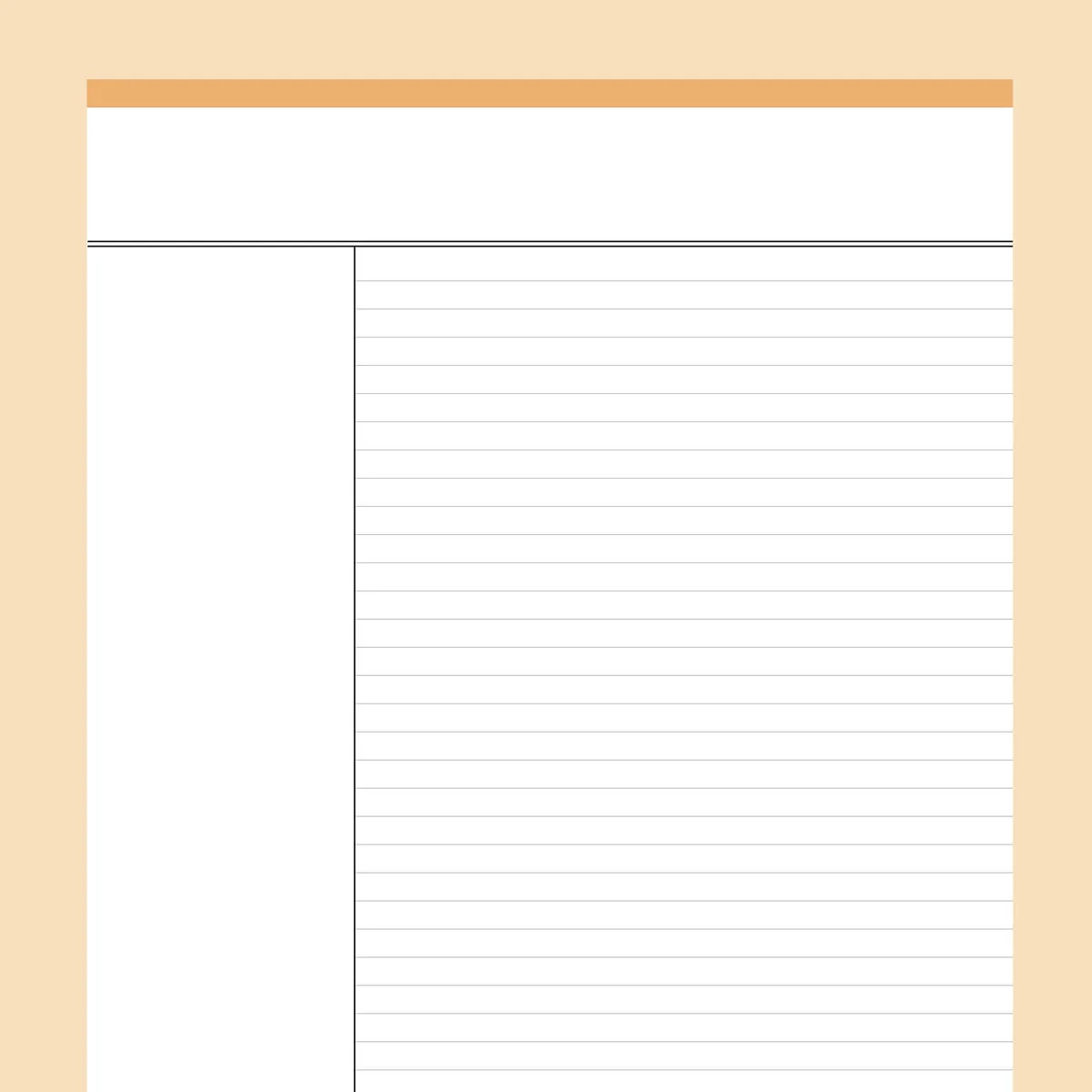 Printable Cornell Notes Template FREE PDF 20 Colors Included Plan Print Land