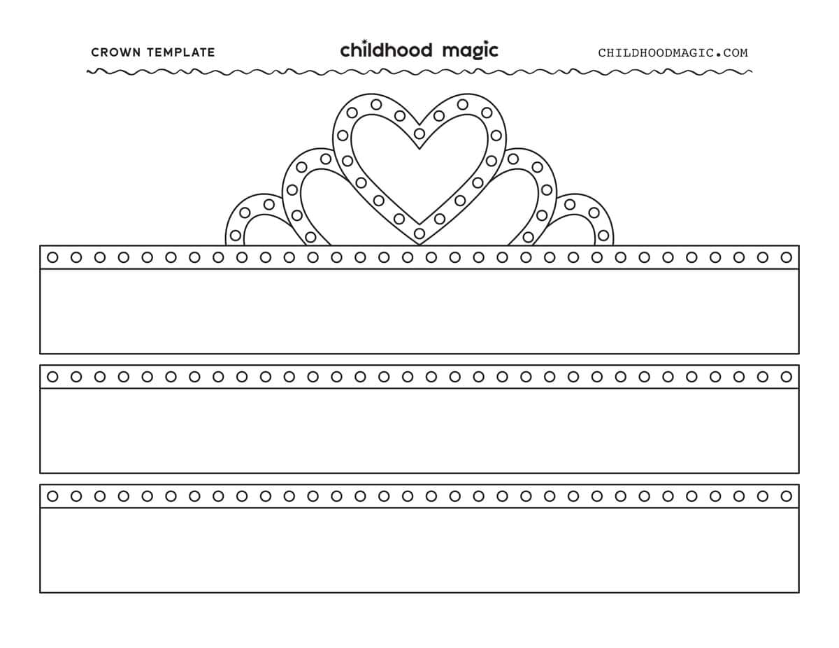 Printable Crown Template For Kids Childhood Magic