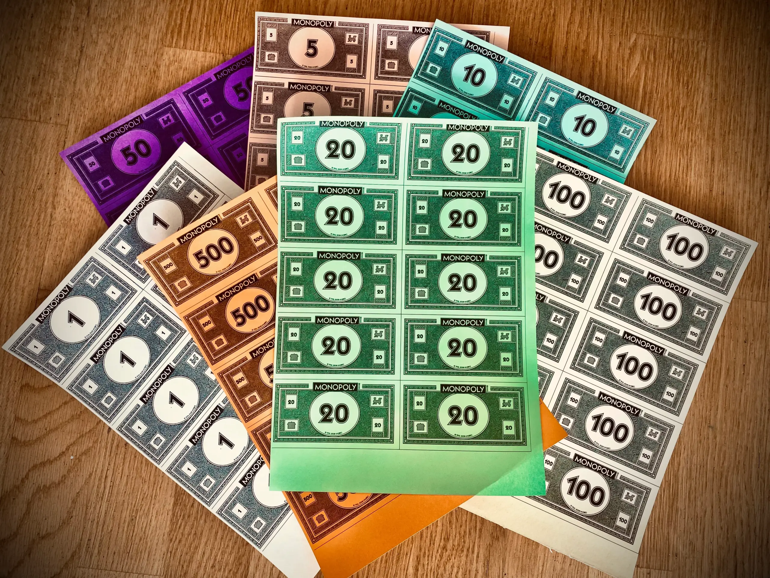Printable Monopoly Money Template PDF Payhip
