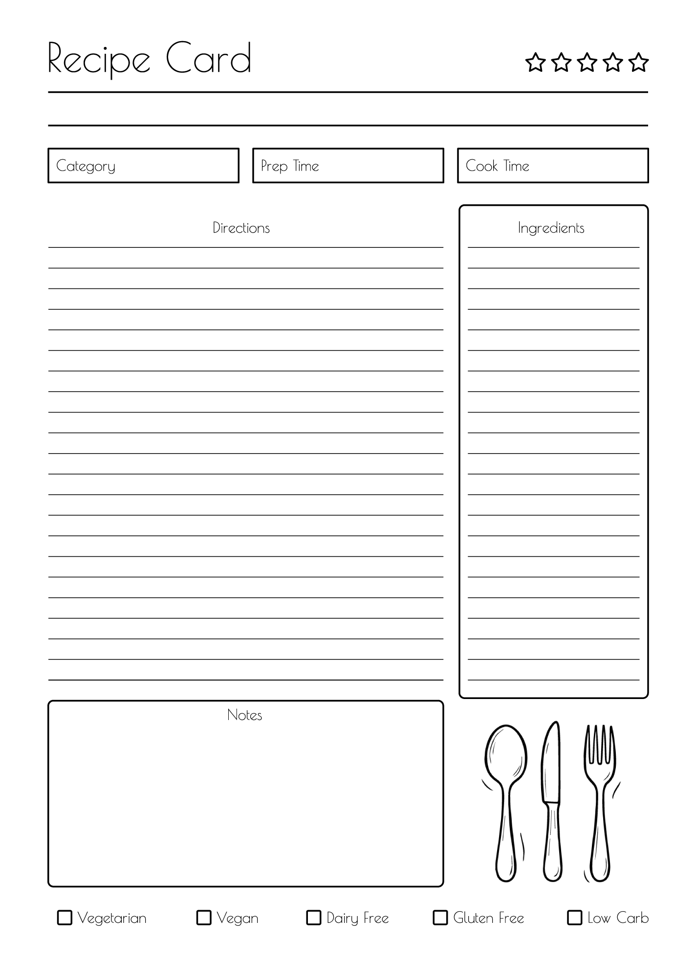Printable Recipe Free Google Docs Template Gdoc io