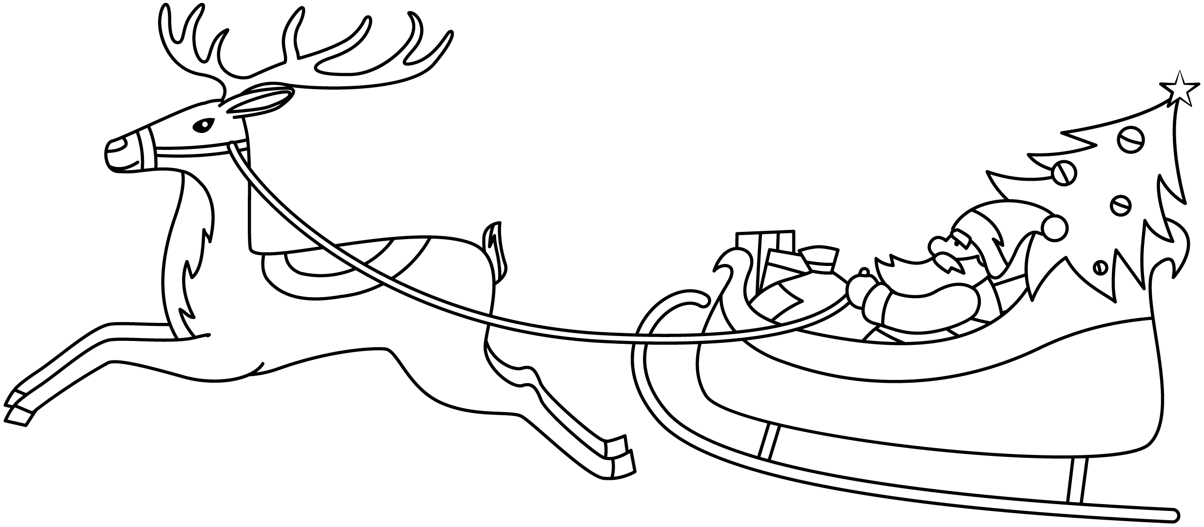 Santa Sleigh Printable Template Free Printable Paper raft Templates