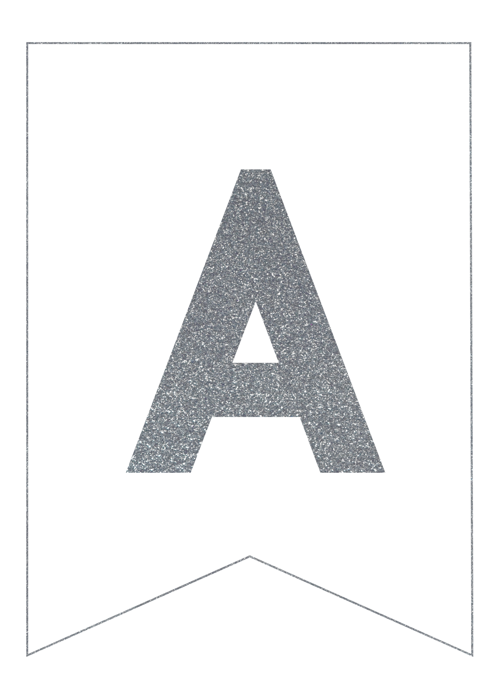 Silver Free Printable Banner Letters Paper Trail Design