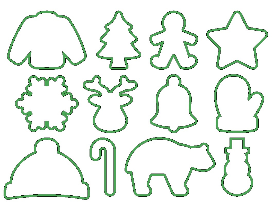 SOLIDWORKS Part Reviewer Winter Cookie Cutters