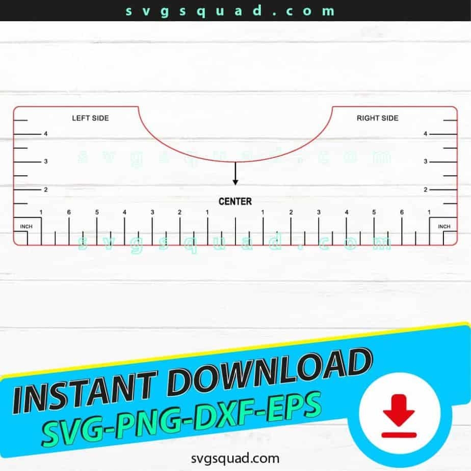 T Shirt Ruler SVG Tee Shirt Ruler Placement Guide Template SvgSquad