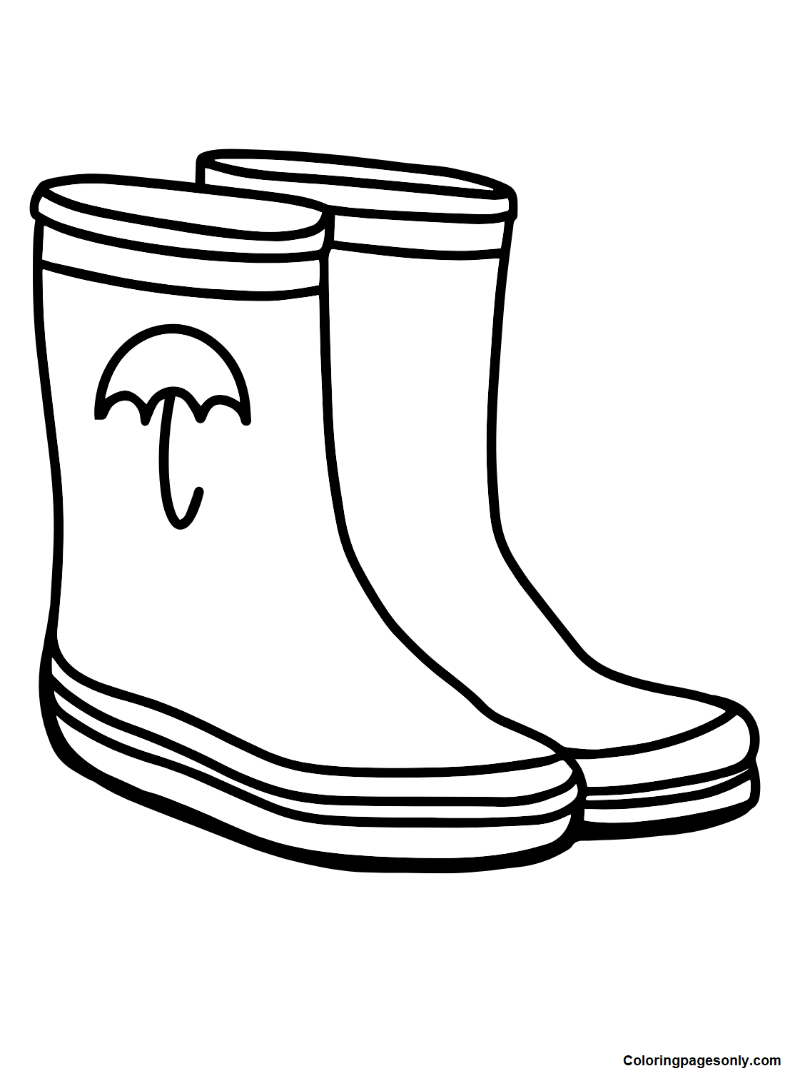 Template Craft Rain Bootie Rain Boot Template Free Printable