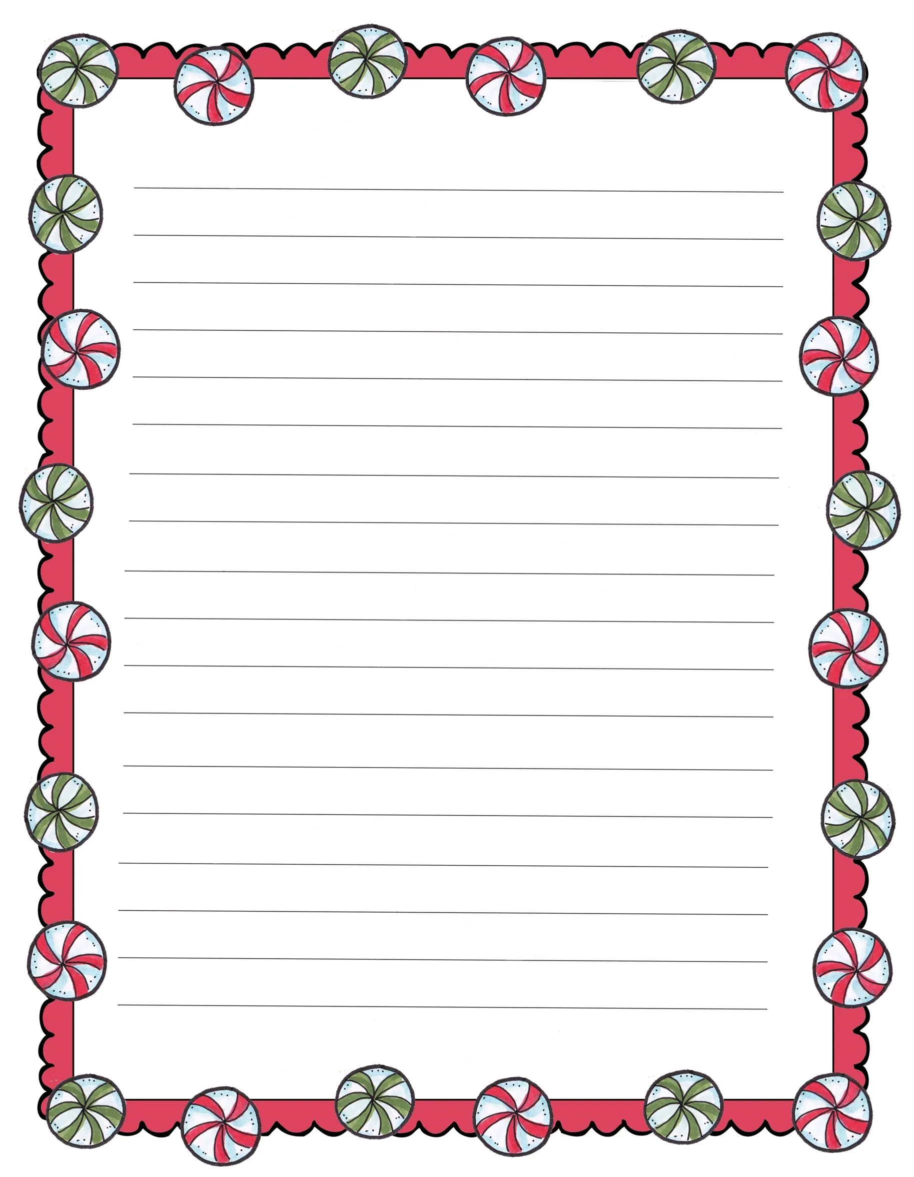 Xmas Stationery Printable Printable Party Favors