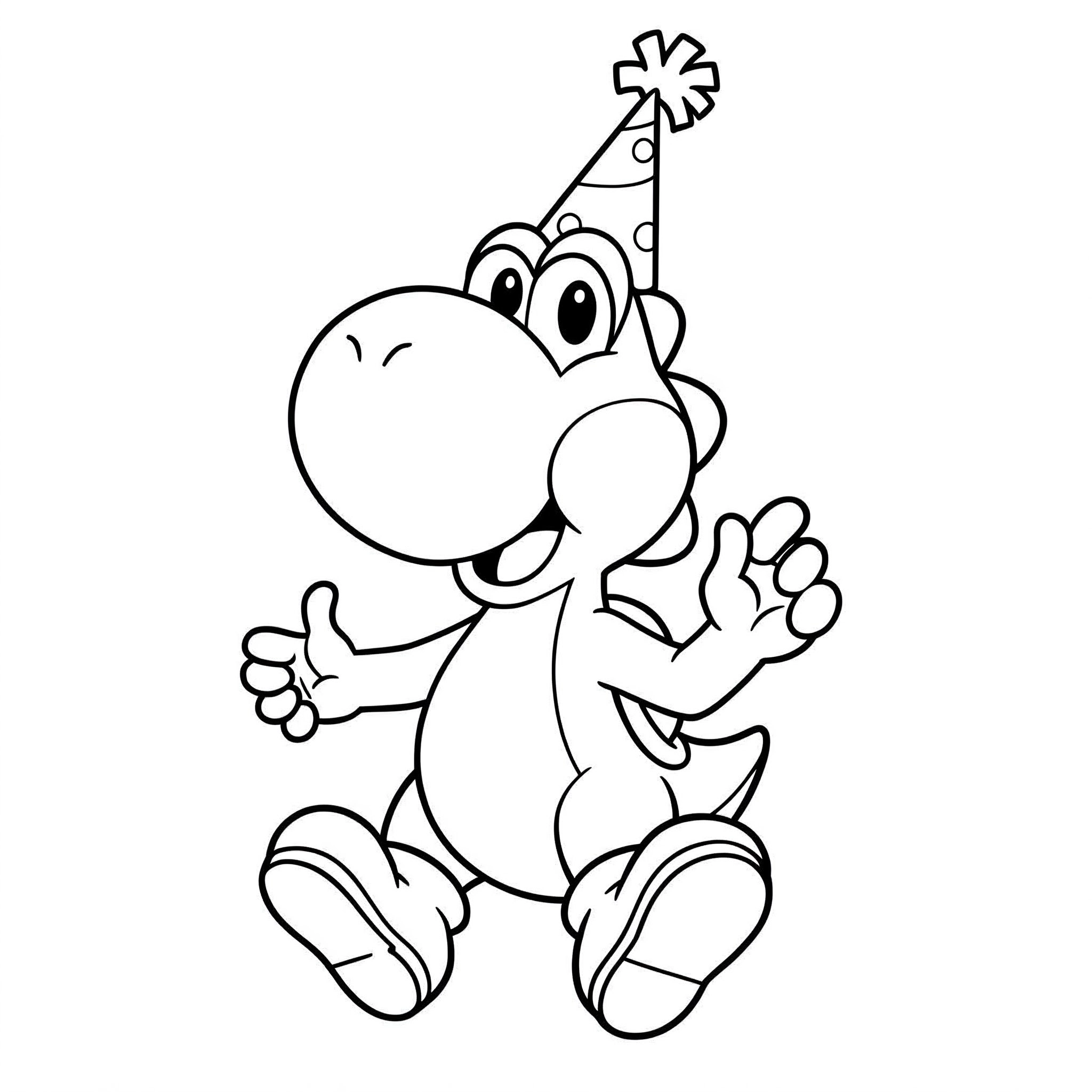 Yoshi Coloring Pages